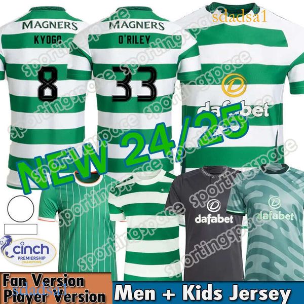 Celts 24-25 KY Football Shirt Fc 2024 2025 European Home Away Third Soccer Jerseys CeLtIC DAIZEN REO McGREGOR 120 Years Hoops Anniversary Ir