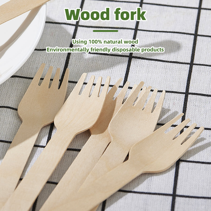Eco-Conscious Wood Dining Utensil: Sleek & Sustainable Flatware Option - 100% natural wood 160mm