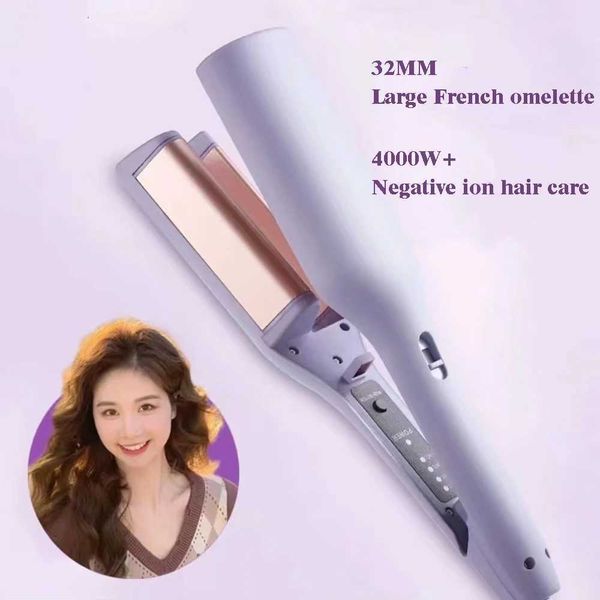 Hair Curlers Straighteners 32MM electric curling iron tool Chicken rolls durable modeling French deep wave curler 4 temperature adjustable H