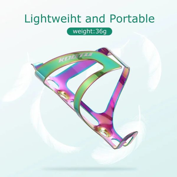 Aluminum alloy bicycle water bottle rack colorful bicycle cage road landscape bottle rack 241212