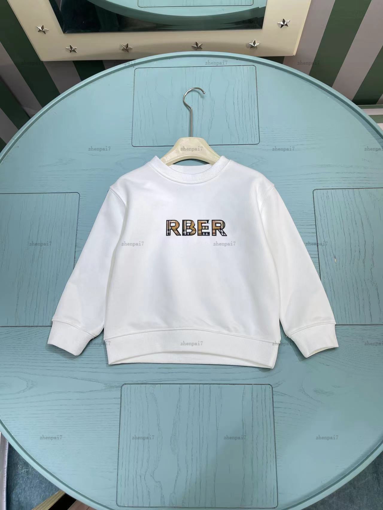 Top baby Hoodies autumn pullover kids designer clothes Checkered letters child sweater Round neck Boys girl sweatshirts A806X22N204-b