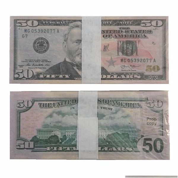 Other Games High Wholesale American Factory Bar Shipment Props Faqau 100 Quality Fake Currency Party Pieces-Package Atmosphere Ot2Eg