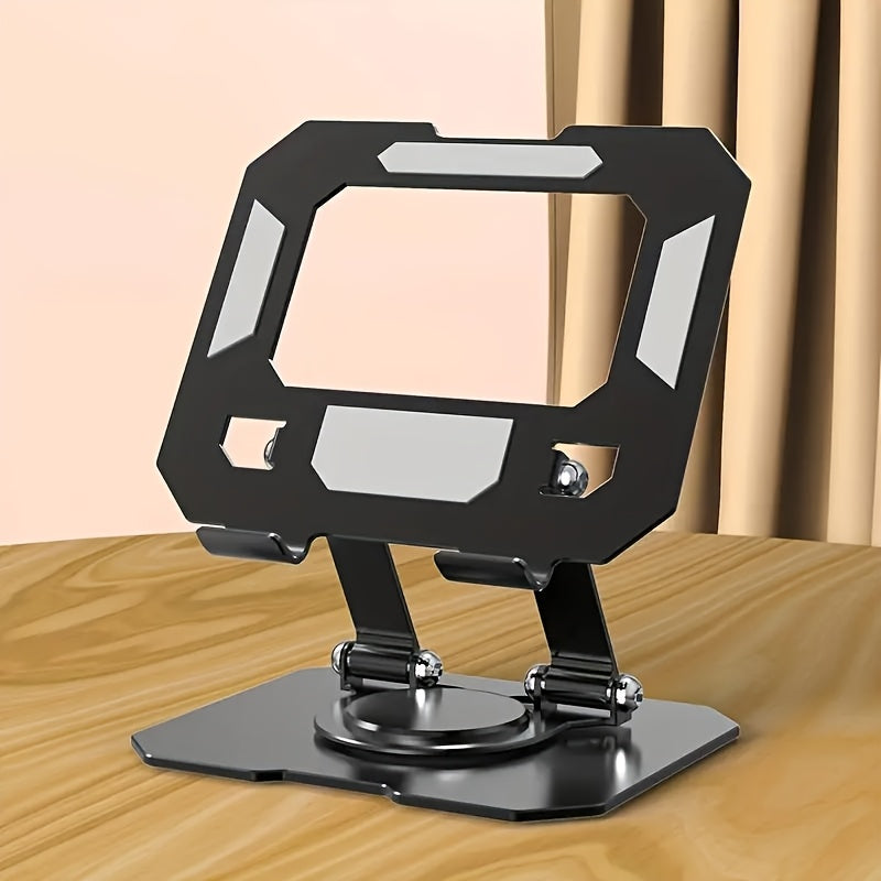 TEMU Rotating Tablet Stand, Mobile Phone Tablet Stand, Aluminum Alloy Multifunctional Desktop Lazy Stand, Rotating Foldable, Lightweight And Portable