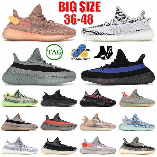 Designer Running Shoes Big Size 36 48 Trainers Clay Salt Dazzling Blue Bred Yecheil for Men Women Outdoor Sports Jogging Dhgate Platform Sne