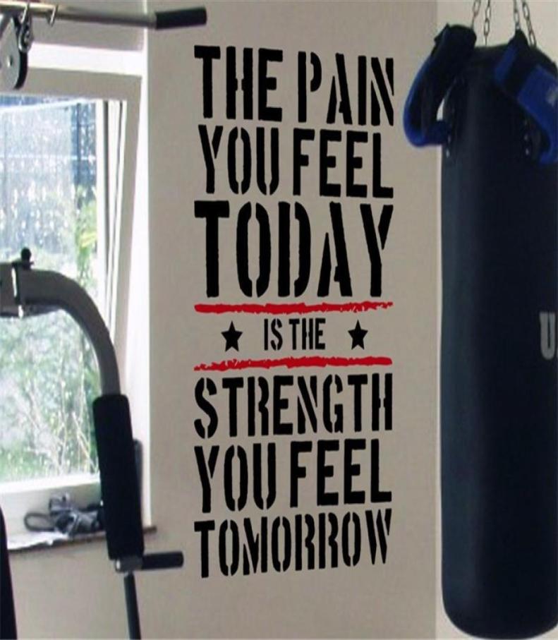 The Pain you Feel Today Home Gym Motivational Wall Decal Quote Fitness Strength Workout Wall Stickers Wall Art For Kids Rooms L9083557