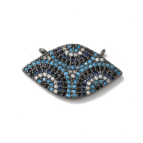 Pferdeauge-Rack-Beschichtung Messing Micro Pave Zirkonia Charms