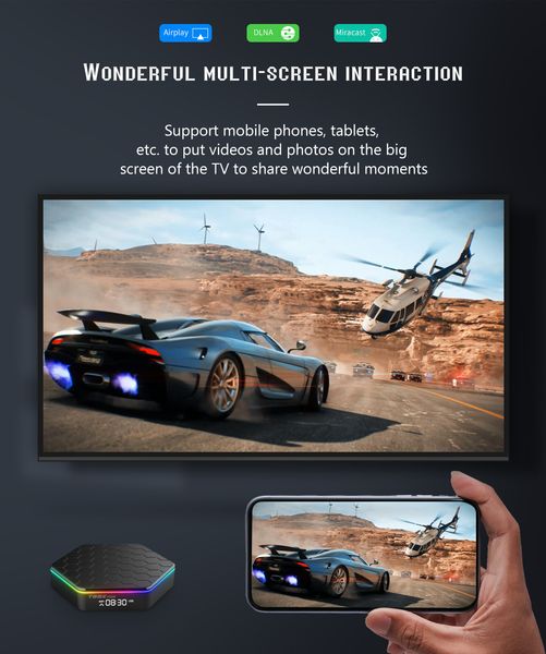 T95Z Plus Android 12 Tv Box Smart Allwinner H618 Chip Quad Core Support 4G 64G Dual Wifi6 6K HDR10+ AV1 Media Player Set Top Box