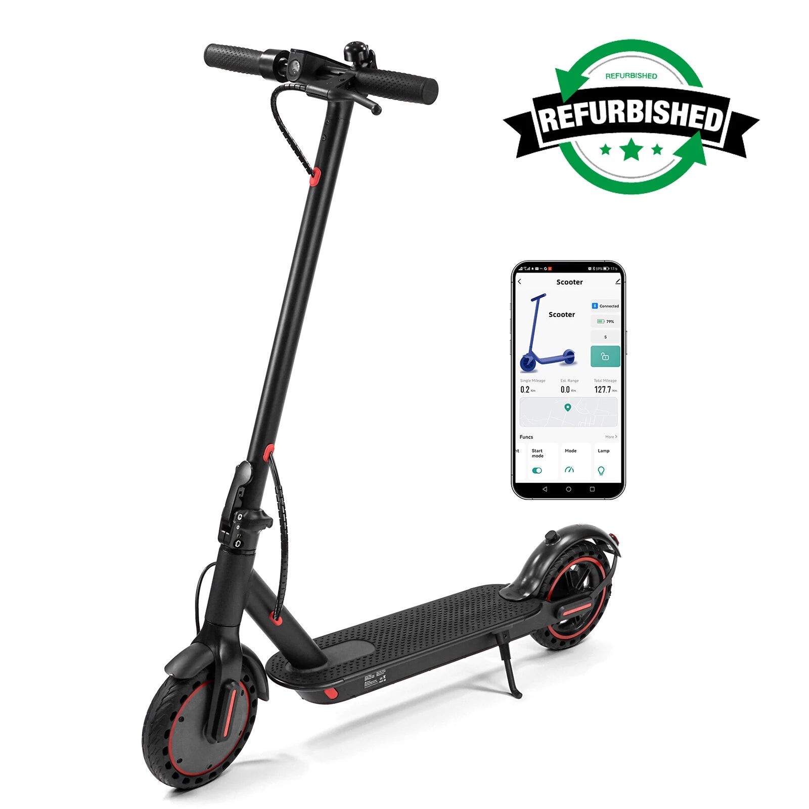 [EU DIRECT] Refurbished WQ-W4 Pro Electric Scooter 36V 10Ah Battery 350W Motor Top Speed 25KM-H 8.5inch Tires 25KM-H Top