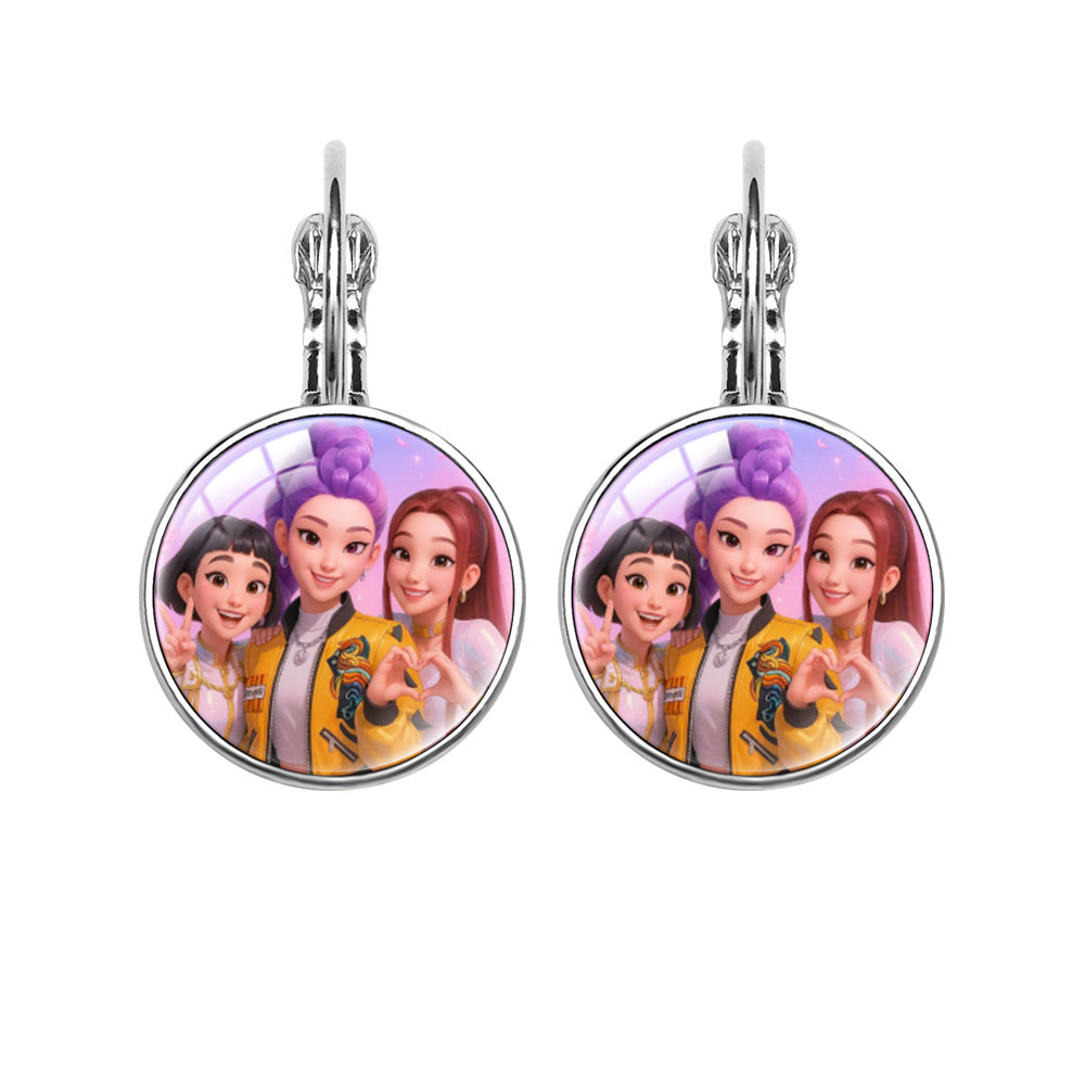 Halloween dark earrings horror scary gothic game earrings movie character science fiction animal earrings Anime earrings A2