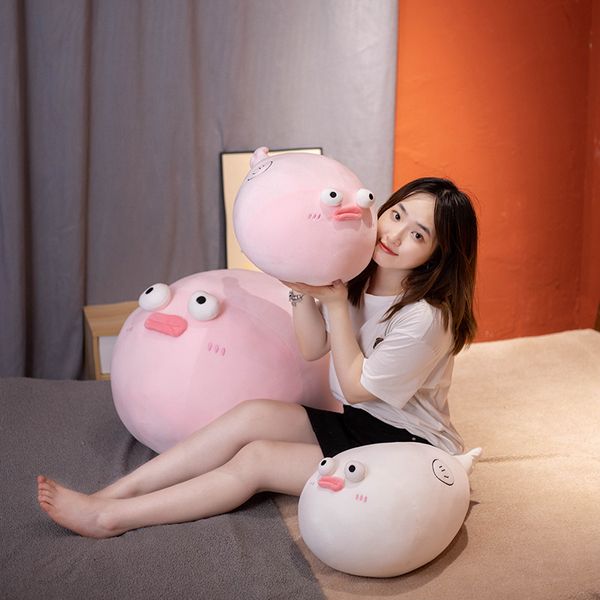 1pc 30-70cm Kawaii Chubby Plush Puffer Fish Toys Stuffed Animal Sofa Cushion Comforting Dolls Children Girls Sleeping Pillow