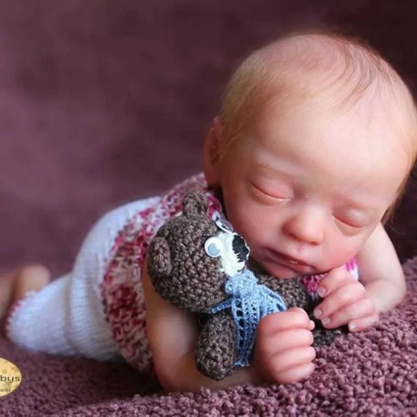 15inches Baby Reborn Kit Blessing Sleeping Newborn Baby DIY Unpainted Reborn Blank Doll Parts Dolls Kit Reborn Doll Reborn X250210