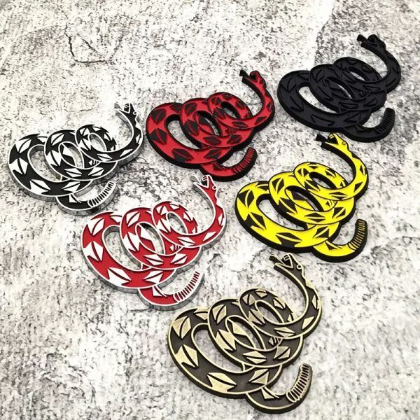 Sublimation Party Decoration 1PC cobra dont tread on me Car Sticker For Truck 3D Badge Emblem Decal Auto Accessories decorations 070