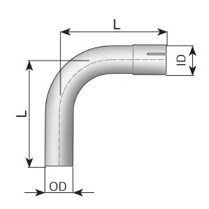 Exhaust Pipe, universal DINEX 91114