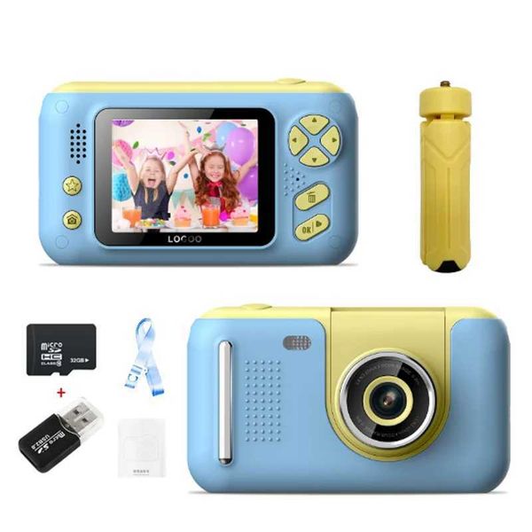 Popular Mini 2.4Inch Digital Kids Toy Creative Tripod Rotatable Camera Lens Digital Camera For Children Instant CameraM240803