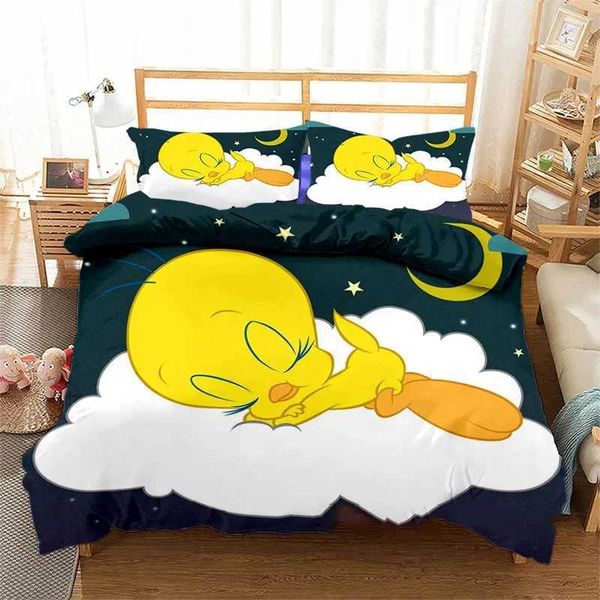 3D Printed Tweetys Bird Bedding Down Duvet Cover Comfortable Bedding Extra Large Double Size Boys and Girls Adult X250203