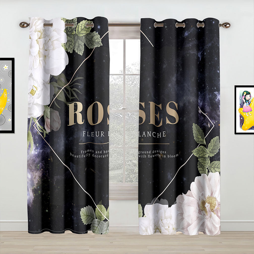 YL-37086 High-precision Customized 3D Curtain Printing Finished Landscape Wave Curtain Blackout Curtain