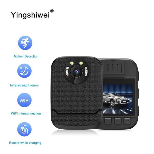 Sports Action Video Cameras Yingshiwei S9 WiFi Waterproof Mini Camcorders Wearable Police Equipment Wireless Hidden Video Monitor Digital Bo