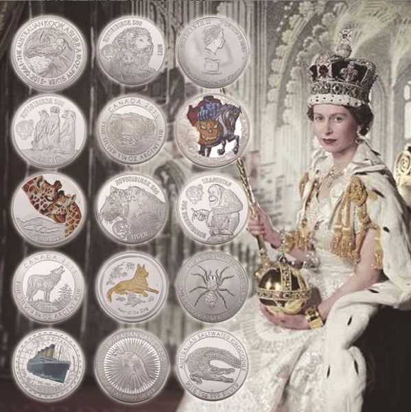 Arts and Crafts European and American spot Commemorative coin collection gift electroplating commemorative medal metal handicraft