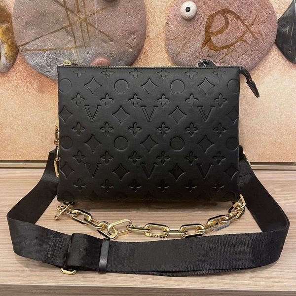 10A Genuine Leather Hot Designer Womens Coussin PM Shoulder Bags Crossbody Gold Chain Totes Handbags Tote Bag Wallets 3 Inside Compartments