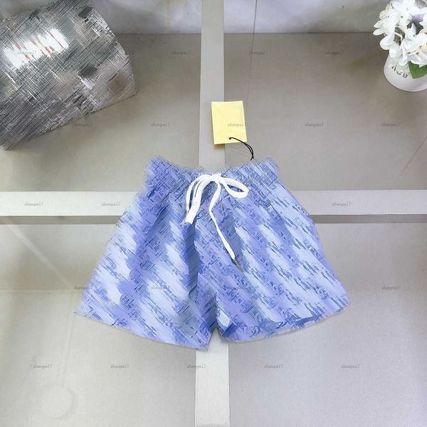 Top baby swimsuit Summer kids beach pants Full print of letters child swim trunks White lanyard design Boys swimming trunks