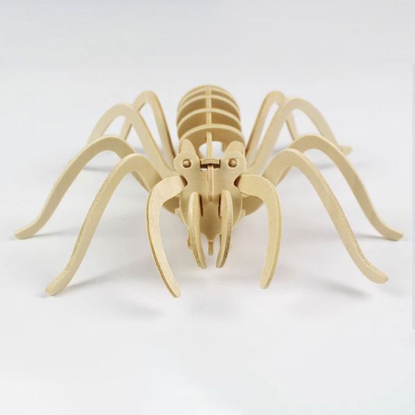 Wooden Handcrafted 3D Animal Puzzle Toys - Educational Kid&#039;s Assembly Kit