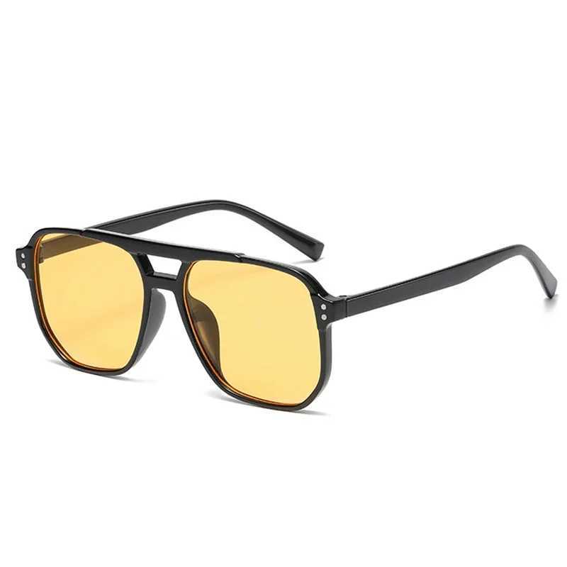 Vintage Square Sunglasses Woman Retro Brand Mirror Sun Glasses Female Black Orange Fashion Candy Colors Oculos De Sol FemininoX240920