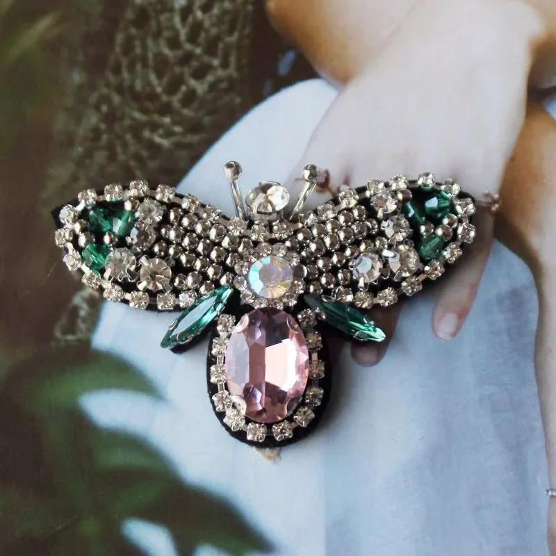 TEMU 3d Bee Patches Women Crystal Bee Applique Jewelry Gifts Iron On Accessories Decal Stickers