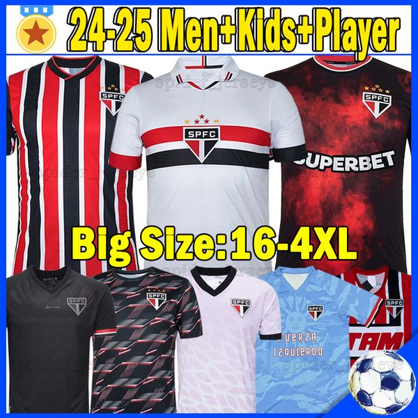XXXL 4XL 24 25 Sao Paulo Soccer Jerseys LUCIANO LUCAS CALLERI 2024 2025 ANDRE SILVA FERREIRINHA L.GUSTAVO ERICK Football Shirts Men goalkeep