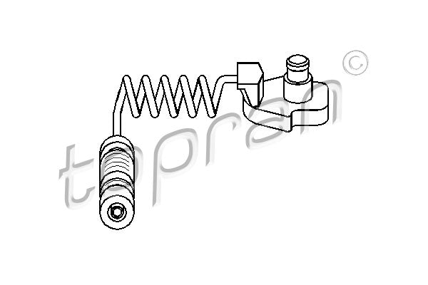 Sensor, brake pad wear TOPRAN 401 457