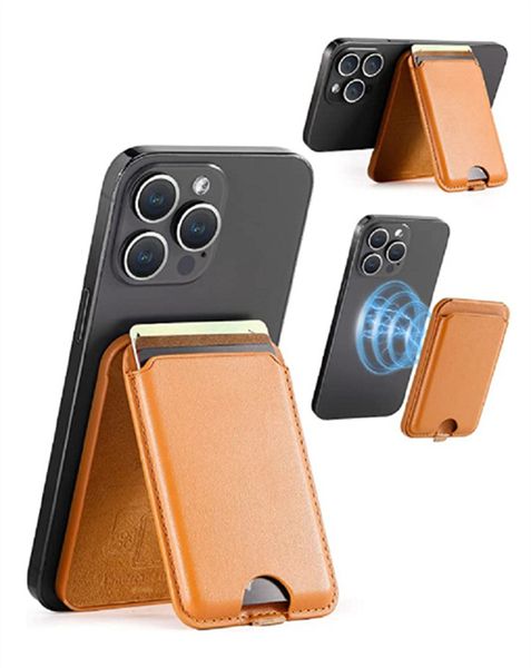 Suitable for iPhone 16 Pro Apple Folding Stand Magnetic Card Pack 14pro15 Promax Phone Stand Card Cover