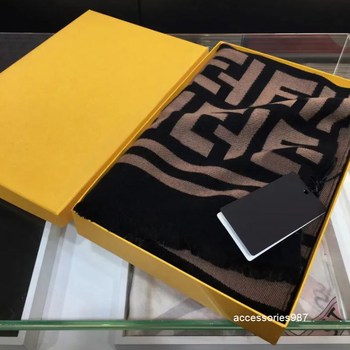 Scarves Stylish Women Cashmere Designer Scarf Full Letter Printed Scarves Soft Touch Warm Wraps With Tags Autumn Winter Long Shawls 35Cm X 180Cm