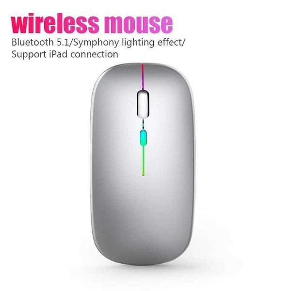 Mice Wireless Bluetooth Mouse RGB Rechargeable Computer Mause LED Backlit Ergonomic Gaming for Laptop PC 3600DPI H241122XT7E