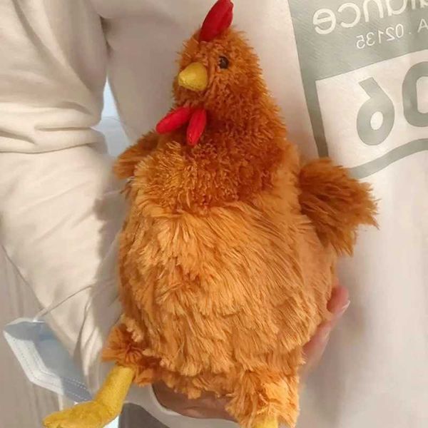 Creative simulation of fun plush chicken toys cute soft filled chicken family room decoration dolls childrens birthdays Christmas gifts W240