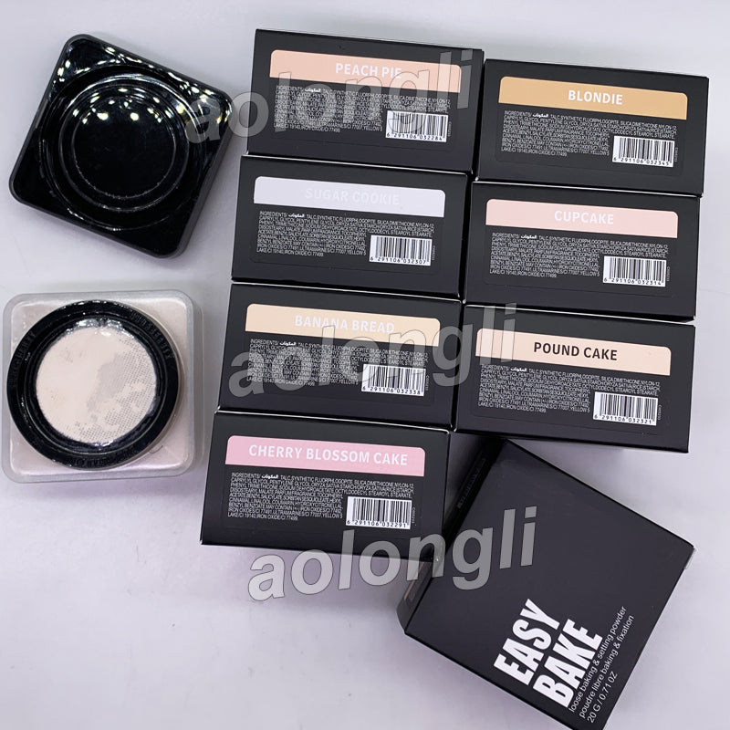 Easy Bake Loose Baking Setting Powder Contour Concealer Foundation Brighten Luminous Cherry Blossom Cake Peach Pie Pound Cake Sugar cookie Banana Br