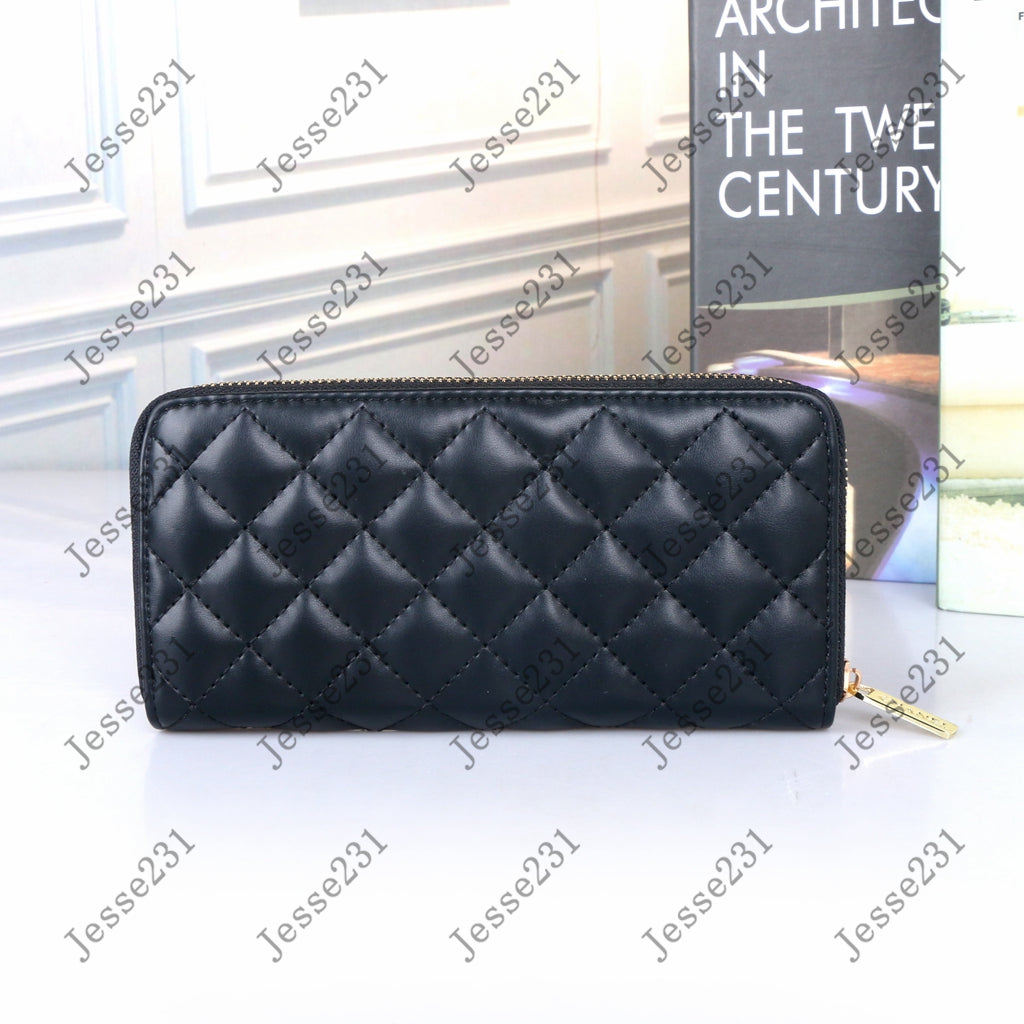 Luxury Brand Designer Wallets womens pu Leather zipper Wallet Women men Zipper Long Holders Coin Purse Woman Shows Exotic Clutch Card Case Holder Wa