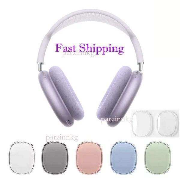 For bluetooth Headphone Accessories pro max Transparent Silicone Waterproof Protective case AirPod Max Headphones cover TPU Case