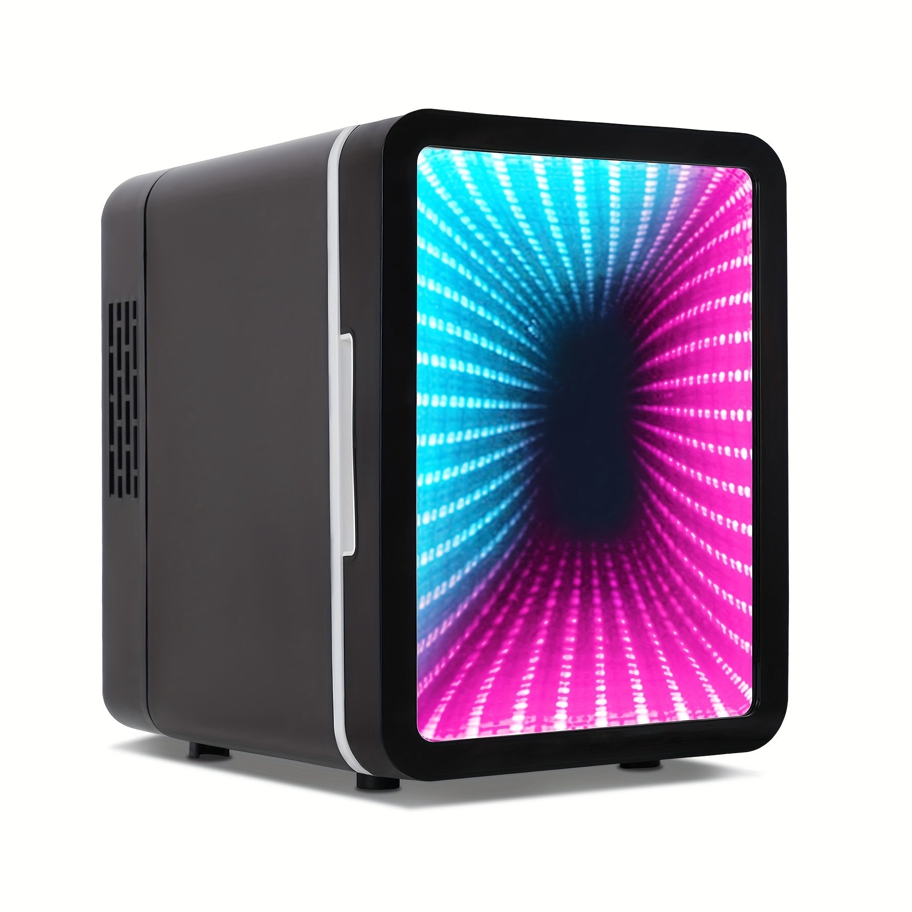 TEMU Ice Blue Refrigerator - 4l Space-saving Design With 11 Color Display, Semiconductor Cooling Technology, Single Door & Compact Profile For