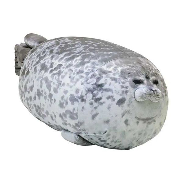 Toy Baby Sleeping Throw Pillow Gifts for Kids Girls 30CM Angry Blob Seal Pillow Chubby 3D Sea Lion Doll Plush Stuffed Y240817