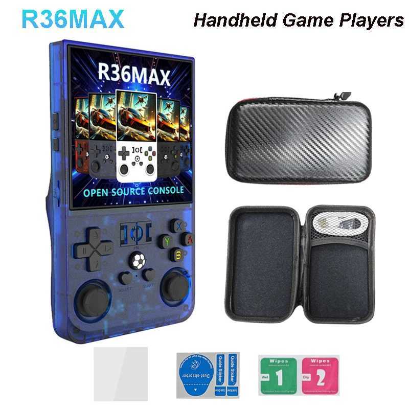 R36MAX Retro Handheld Video Game Console Linux System 40Inch IPS Sn Portable Pocket Video Player 64GB 128GB Games Kids Gift C250929