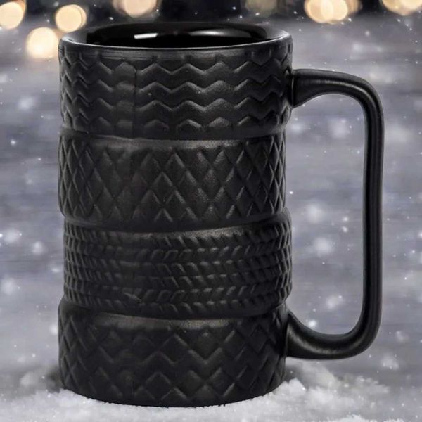 Creative Coffee g Large Capacity Ceramic Cup Personty Tire Shaped Cup Novelty Tea Milk g Breakfast Cup For Birthday GifT250116