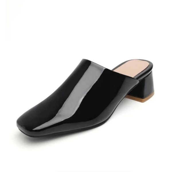 Summer New Candy Colored Low Outdoor SlippersEuropean American Women&#039;s Simple and Fashionable Coarse Heel Sandals df48 Sals