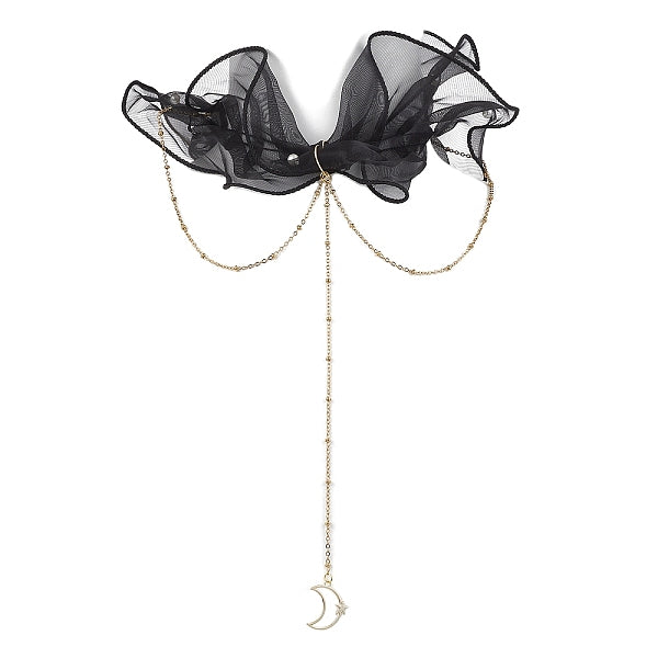 Collares con colgante de luna de latón