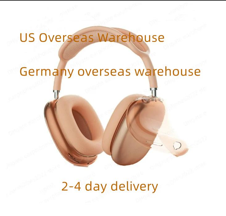 USA DE Stock For Airpods Max bluetooth earbuds Headphone Accessories airpodspro max Transparent TPU Waterproof Protective case AirPod Max 4 Headphon