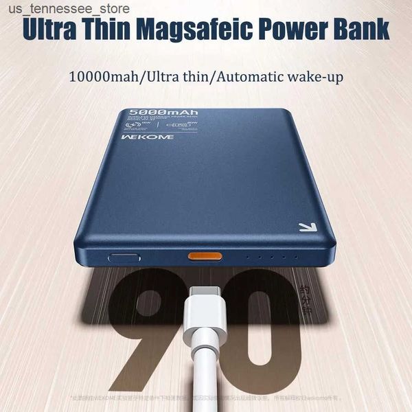 Cell Phone Power Banks Ultra-thin PD 20W Wireless Fast Charging Power Bank Mobile Phone External Battery for IPhone 15 14 13 12 Light Powerb