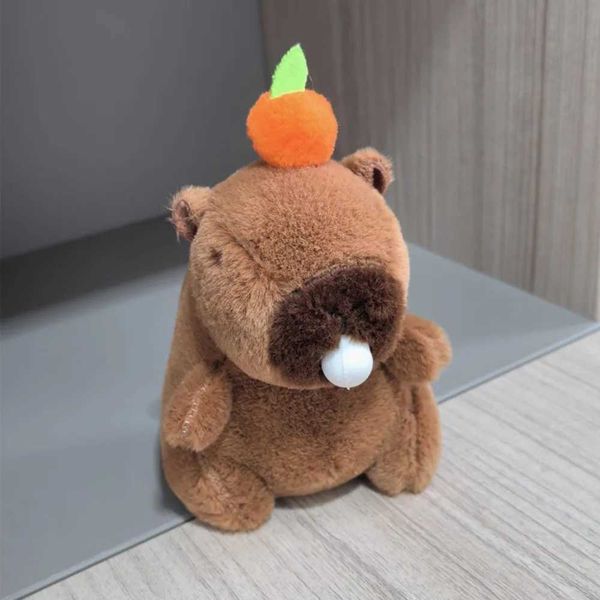 Plush Dolls Cute toy plush Capybara keychain multi-color cartoon Capybara simulation Capybara pendant soft Guinea pig plush animal doll Q241