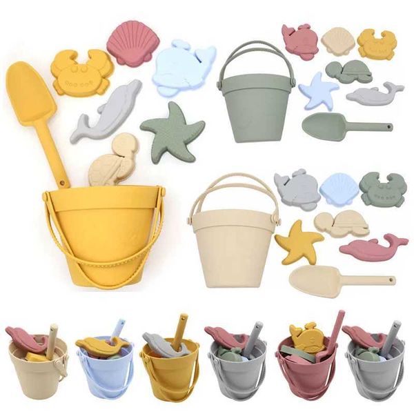 Sand Play Water Fun Sand Play Water Fun 8 summer beach toys childrens soft silicone sandbox beach game toys childrens beach games WX5.22