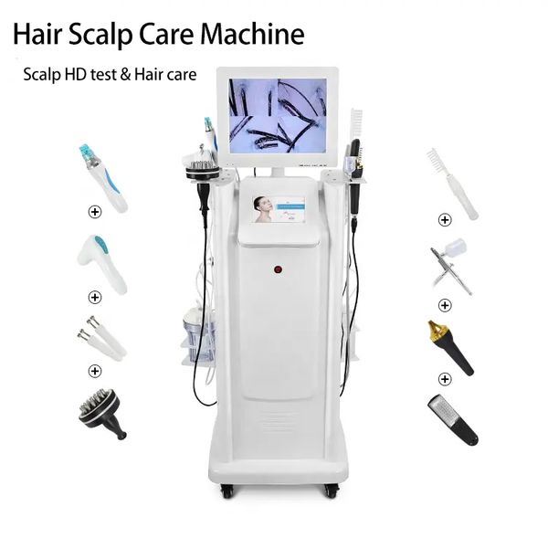 Multifunction 8 In 1 Hair Analysis Machine Hair Loss Treatment Scalp Massage Devices Scalp Analyzer Hair Care Beauty Salon