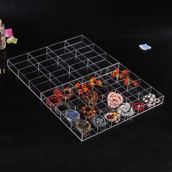Acrylic Earrings Storage Organizer Jewelry Display Stand Box Bracelet Holder Bead Storage Tray Jewellery Case Boxes