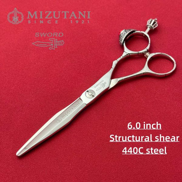 MIZUTANI Professional hairdressing scissors barbershop accessories 440c steel 5.5-6.0 inch Hair cutting machine Y240801