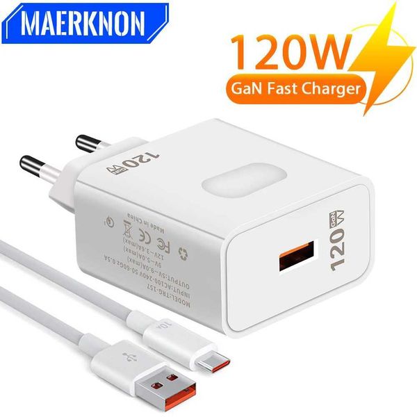 GaN fast charging USB charger QC3.0 USB C-type cable mobile phone charger adapter suitable for iPhone Xia EU-US plug Y241106